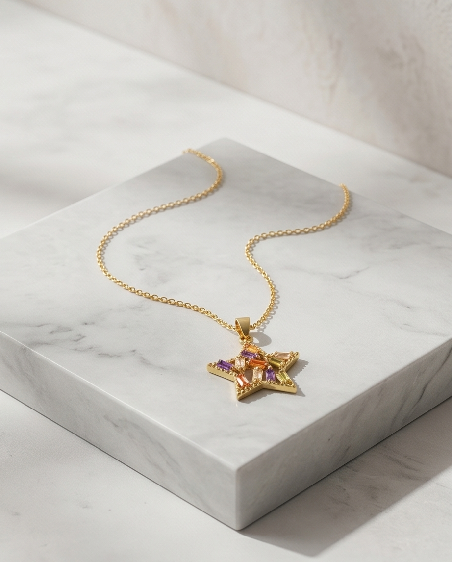 Gold Star Necklace
