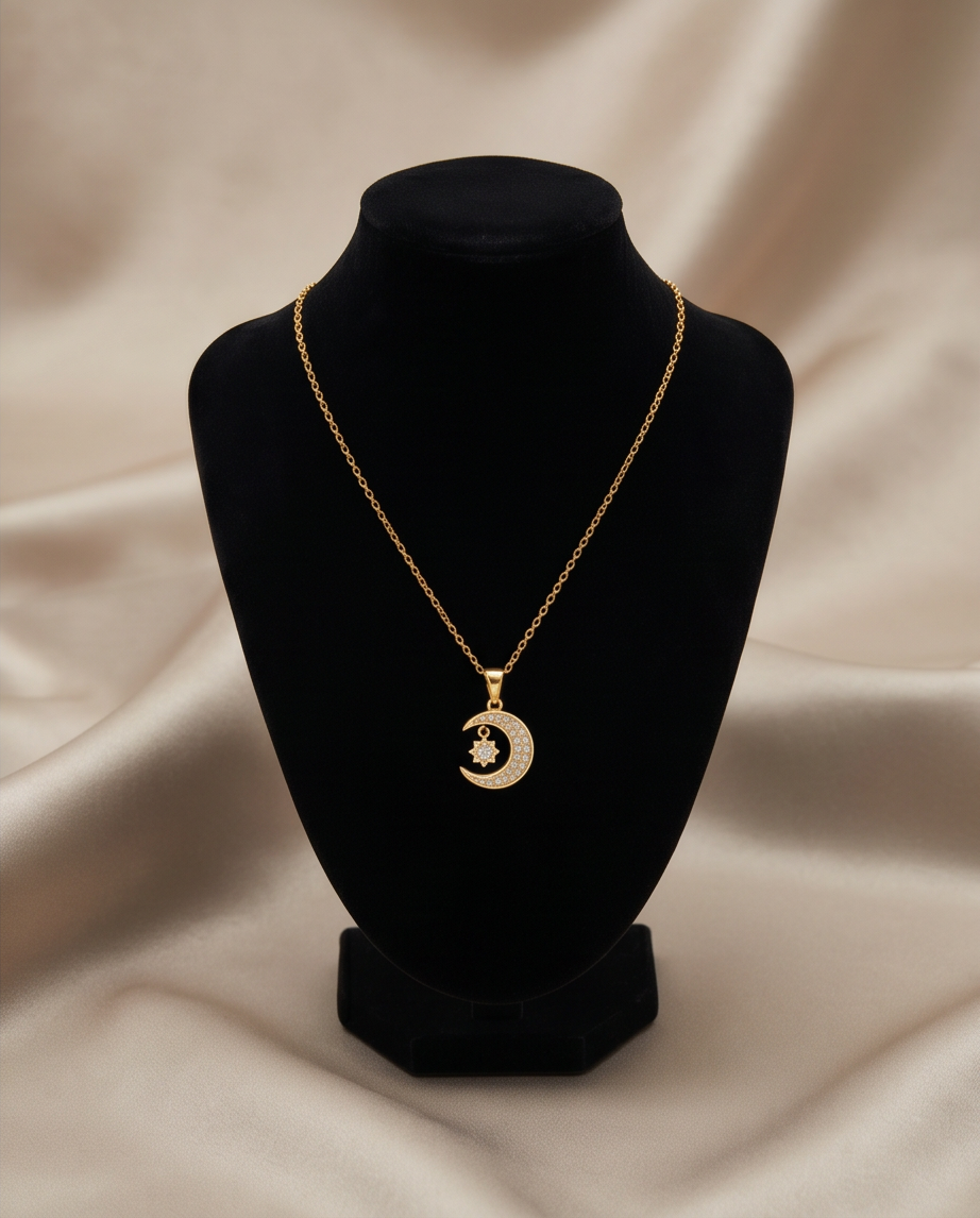 Celestial Crescent Necklace