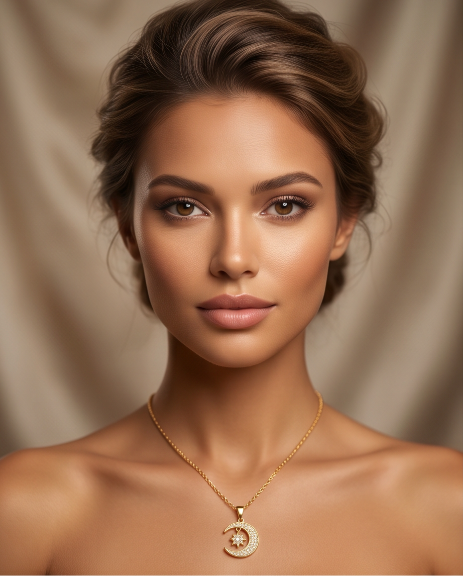 Celestial Crescent Necklace