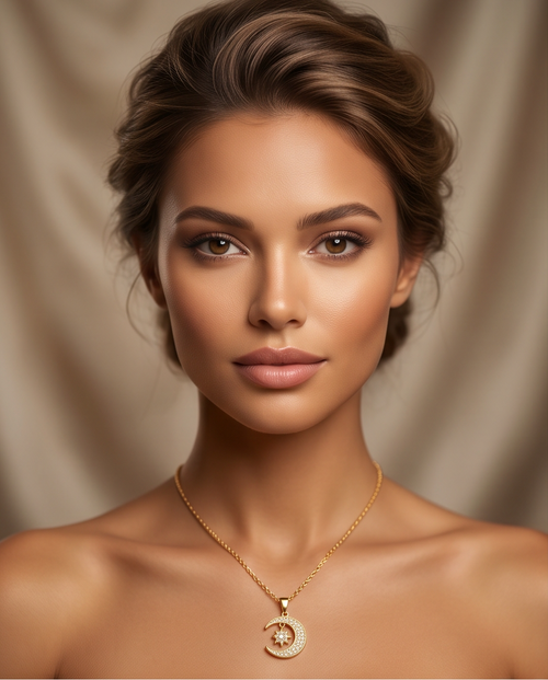 Celestial Crescent Necklace