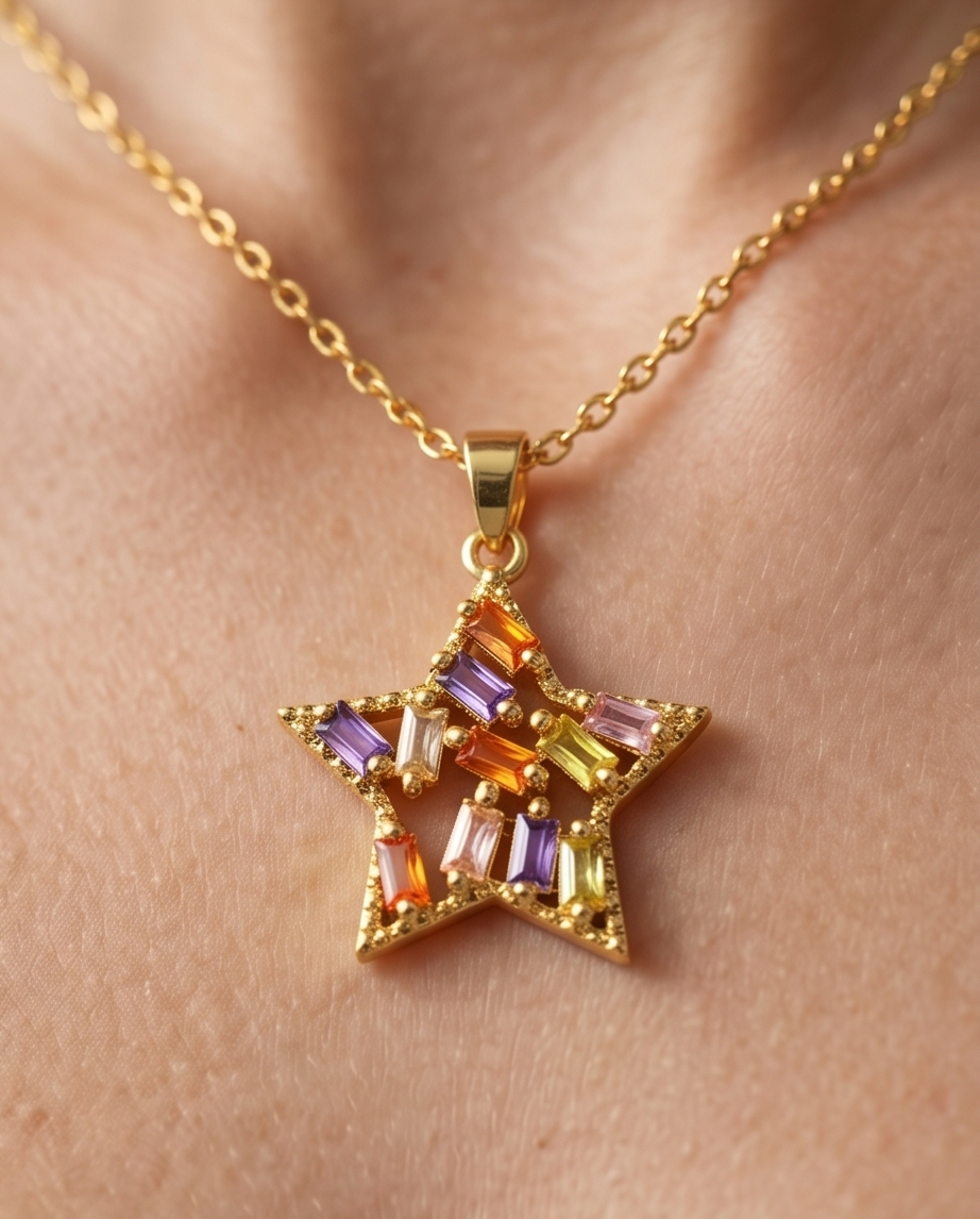Gold Star Necklace